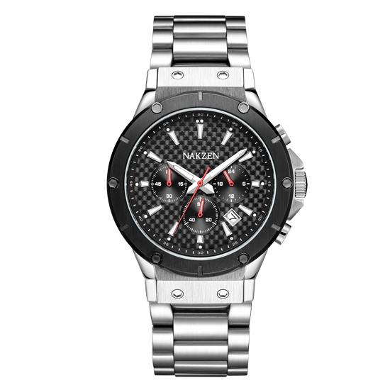 316L solid stainless steel band mens watch manufacturer